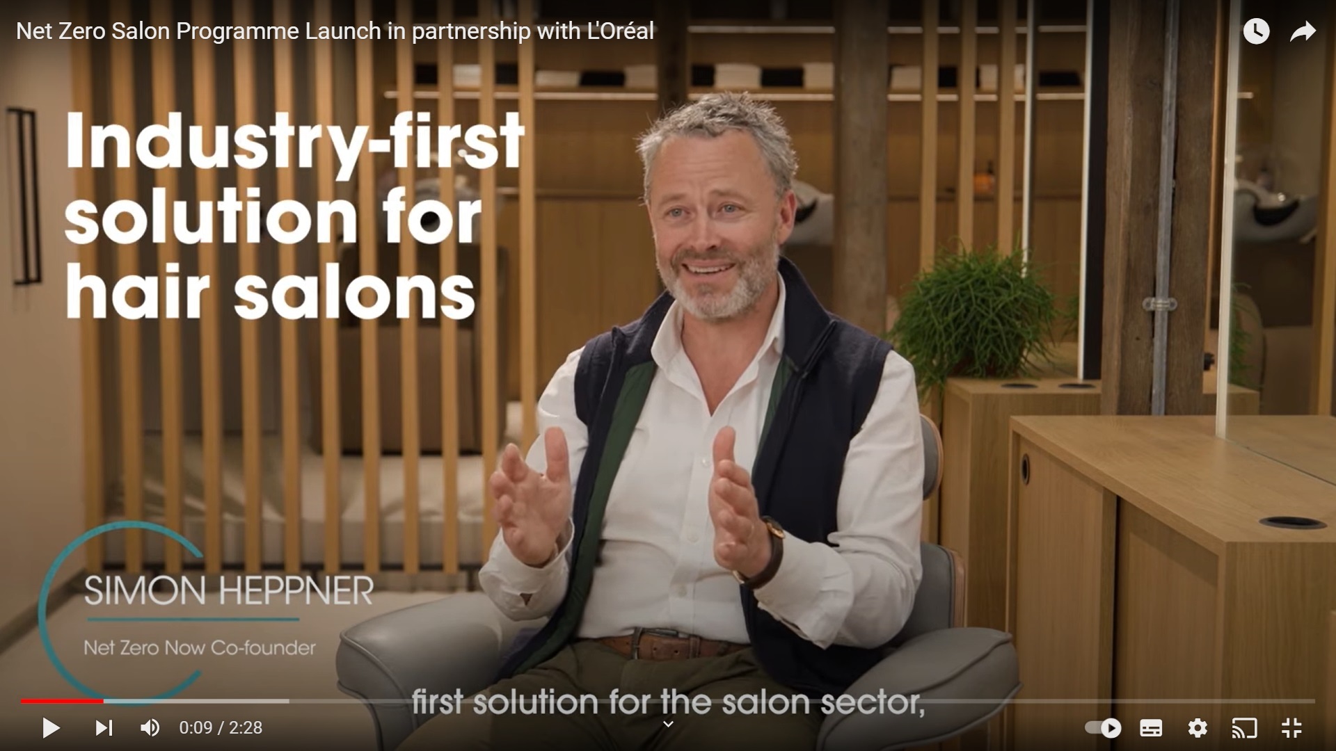 YouTube video thumbnail featuring Net Zero Now Co-founder Simon Heppner