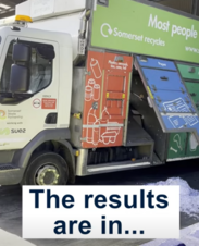 screenshot of the somerset recycling results youtube video