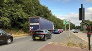 Traffic queueing on A358