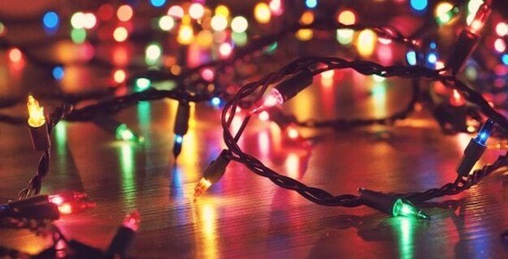 Christmas tree lights.