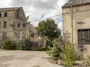 Two derelict buildings at Saxonvale, Frome.