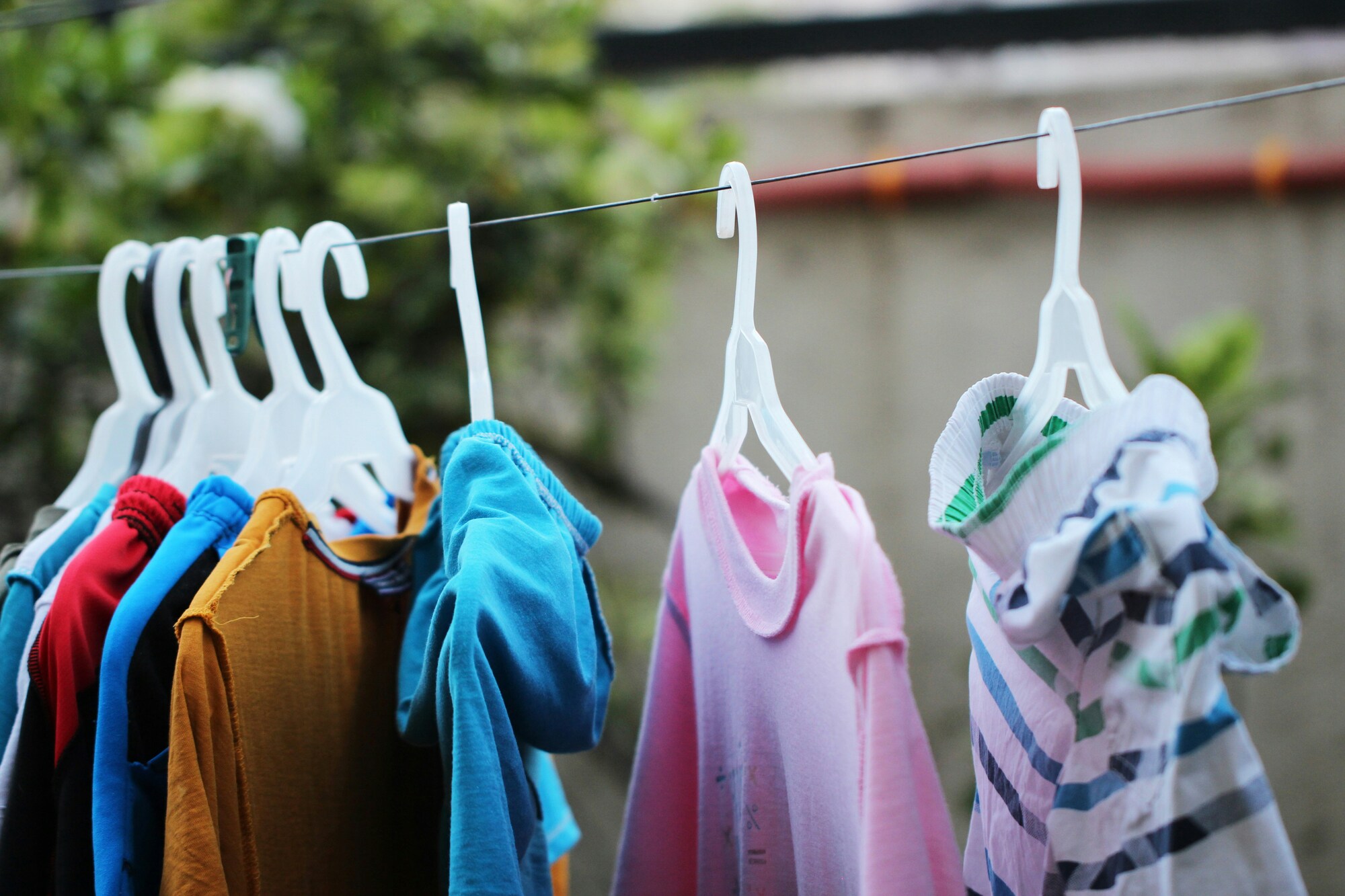 clothes on a line