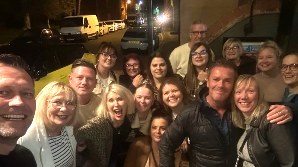 Staff group photo of the Elms Team.