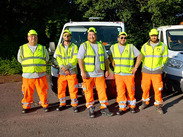Frome area street cleansing and ground maintenance team.