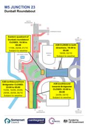Map of works for Dunabll roundabout