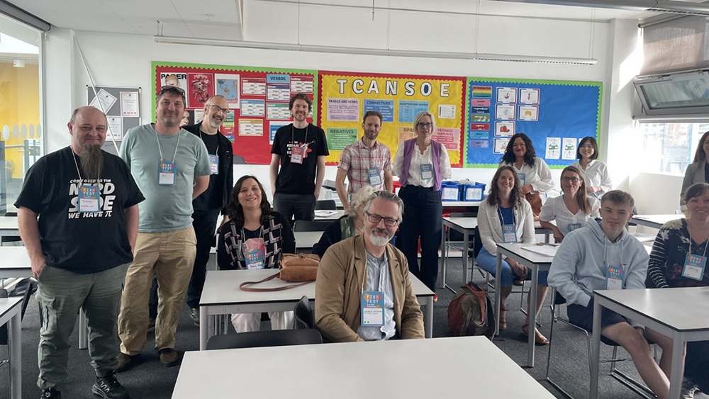 Attendees at a workshop delivered by CAG Somerset at Fixfest 2025.