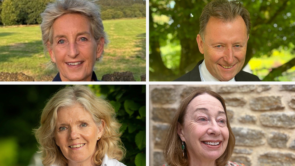 Collage of Mary Ellis JP, Nickie Gething, Alastair Martin and Linda Nash.