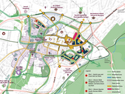 Vision framework map of the masterplan for Yeovil.