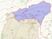 Map of Castle Cary and Ansford showing parish boundary lines under review in Somerset Council’s governance consultation.