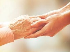 Elderly care hands