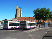 Photo of Wells Bus Station by Geof Sheppard, via Wikimedia Commons, licensed under CC BY-SA 2.0.