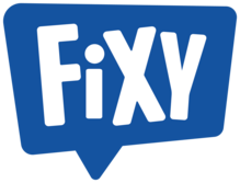 Fixy logo blue