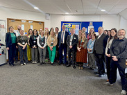 Somerset Council staff with Sir Chris Witty.