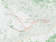 Map of the Grand Western Greenway route showing planned path from Taunton to Wellington and Wiveliscombe.