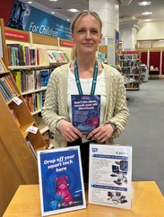 Drop off tech at Taunton Library