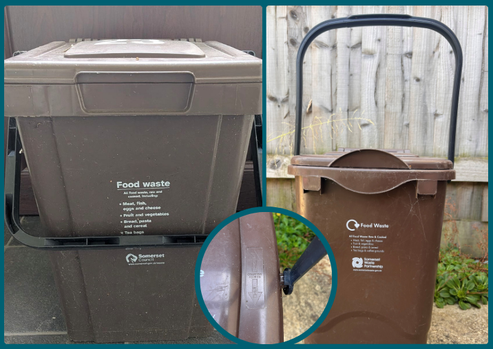 food waste recycling bins - lock