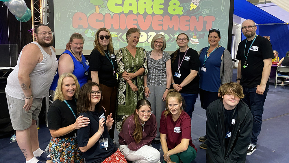 Somerset Council teams gather to celebrate children looked after and care experienced young people.