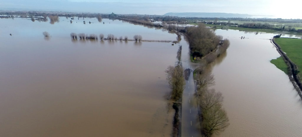 Image of Somerset Levels flooded