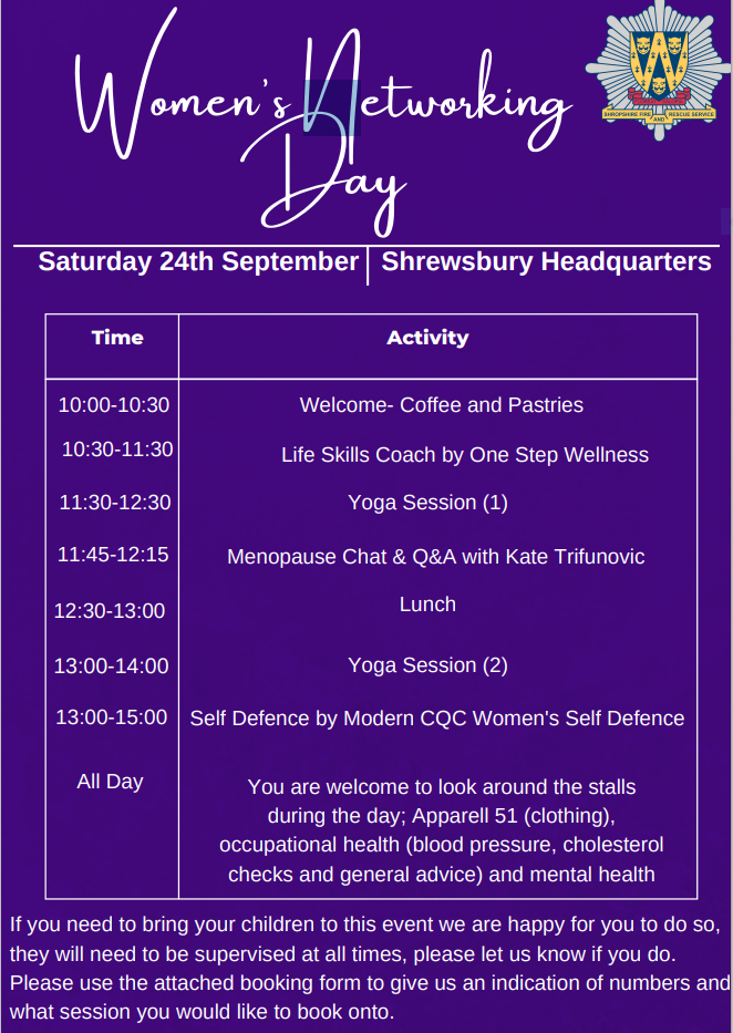 Women's Networking Day Final Schedule