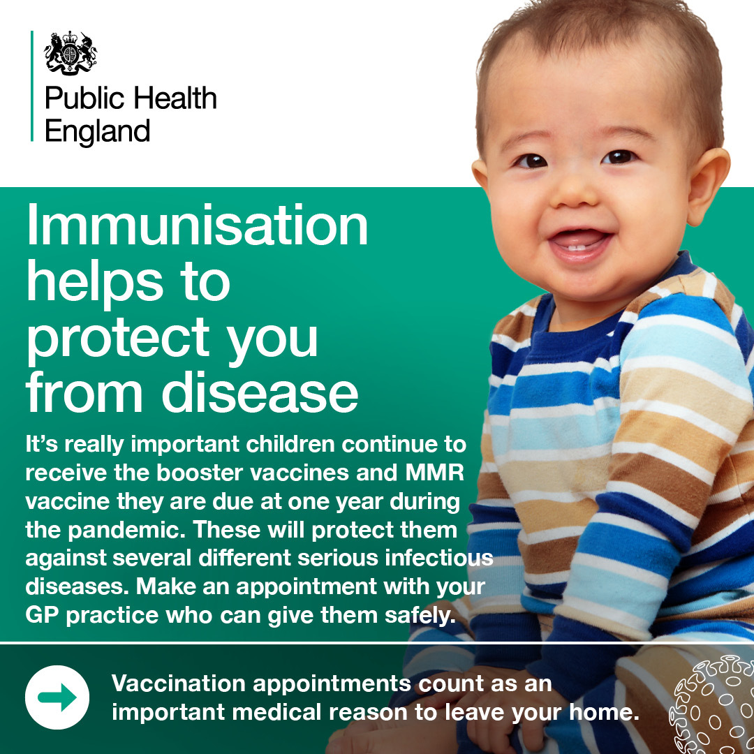 Immunisations and vaccinations - contact your GP - don't miss out