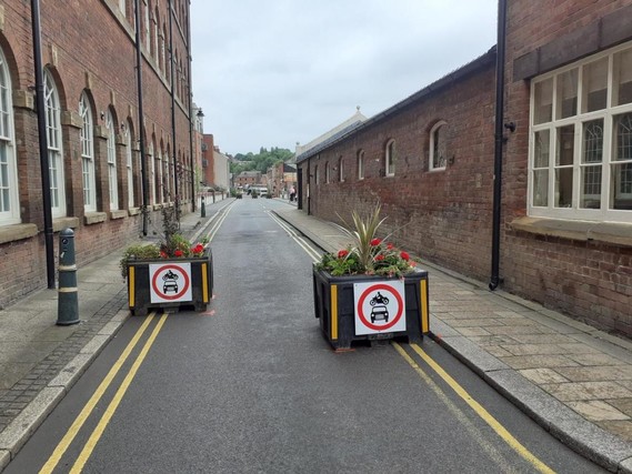 Cycle area in Kelham Island