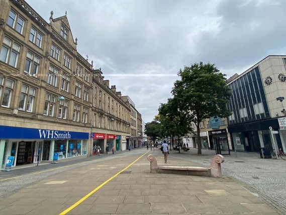 People walking on high street