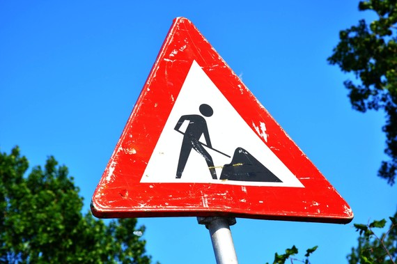 roadworks sign