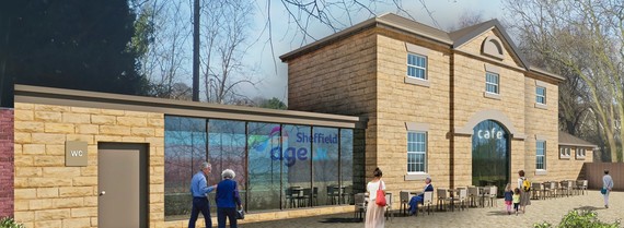 Artists impression of the front of the Coach House