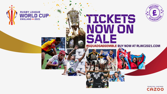 RLWC2021 tickets rugby league