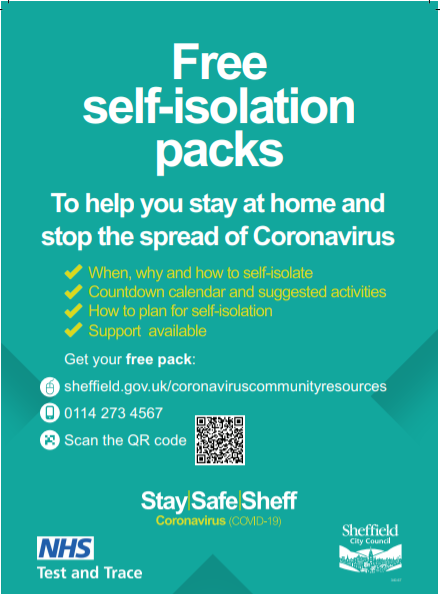 Self-isolation leaflet