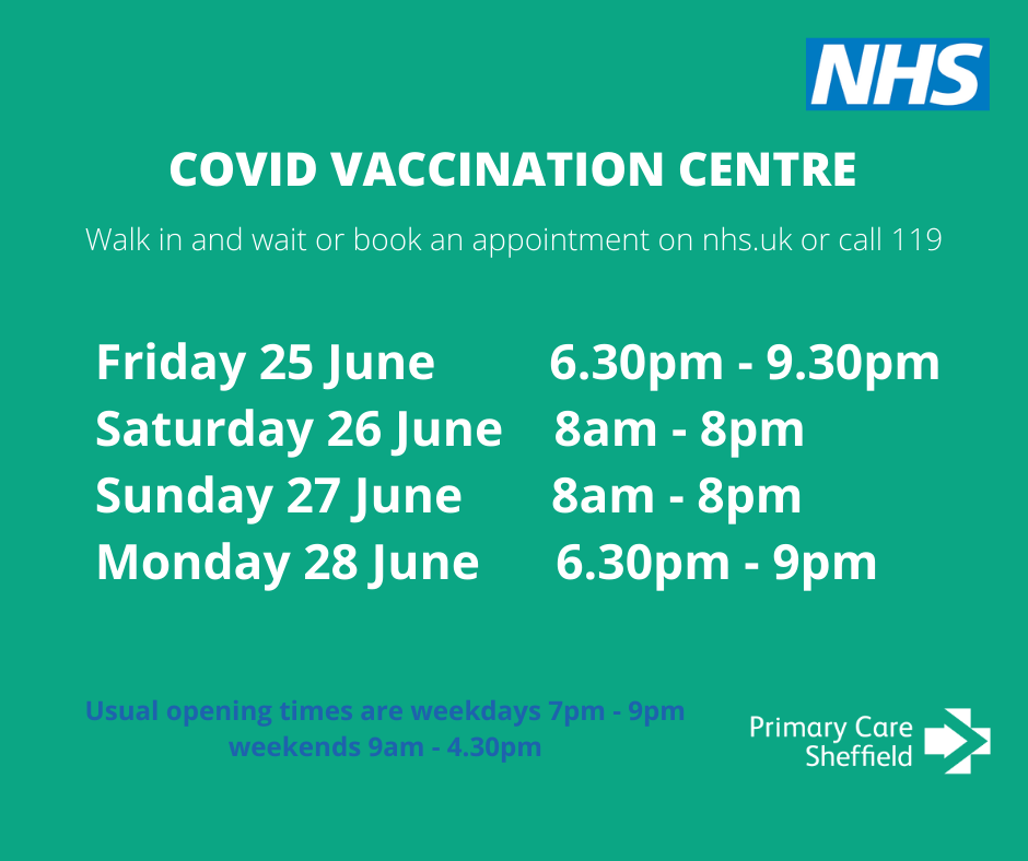 Darnall Vaccination Big Weekend