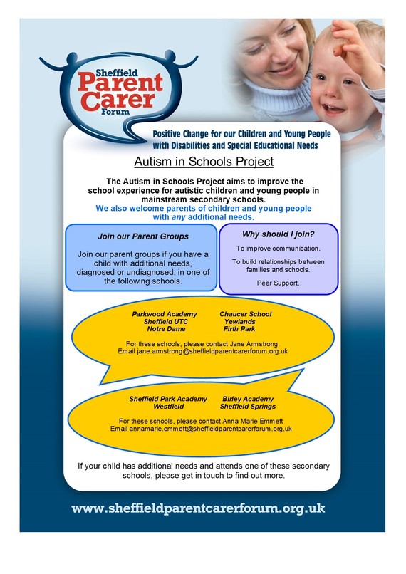 Sheffield Parent Carer Forum Autism Project Schools