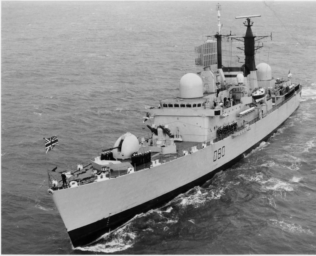 image of HMS Sheffield courtesy of HMS Sheffield Association