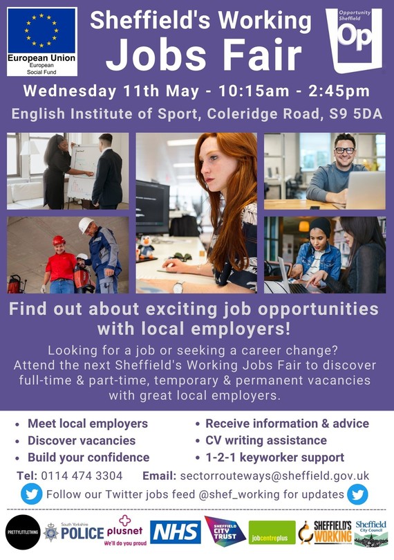 Sheffield's Jobs Fair poster