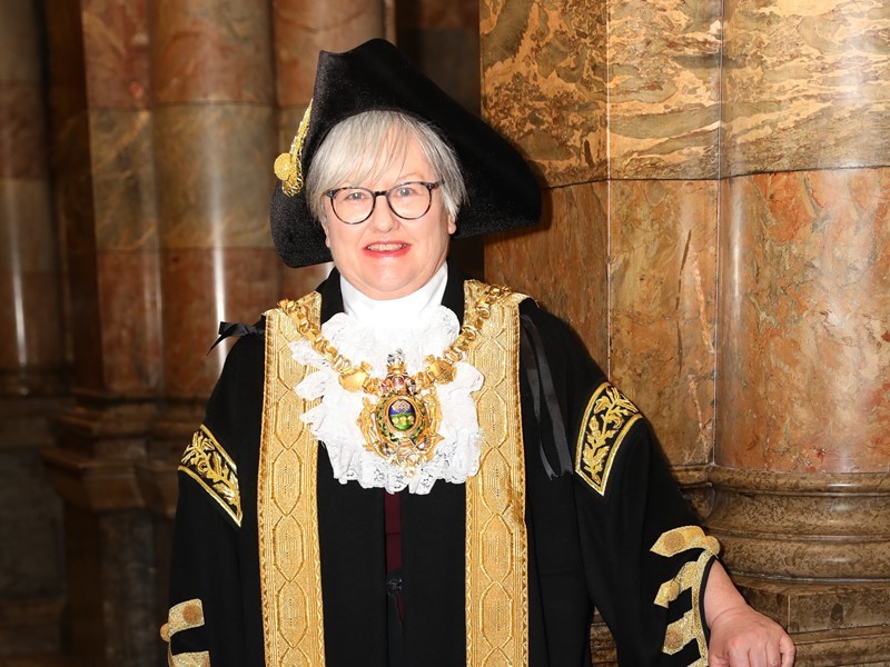 Sioned-Mair Richards as the Right Worshipful Lord Mayor of Sheffield