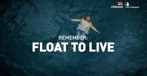 RNLI photo Float to Live person lying face up in water 