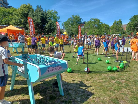 WEURO Fan Party action in Sheffield