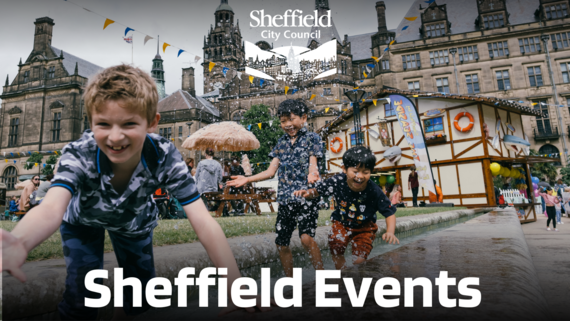 Sheffield events - children playing at the Sheffield by the Seaside event