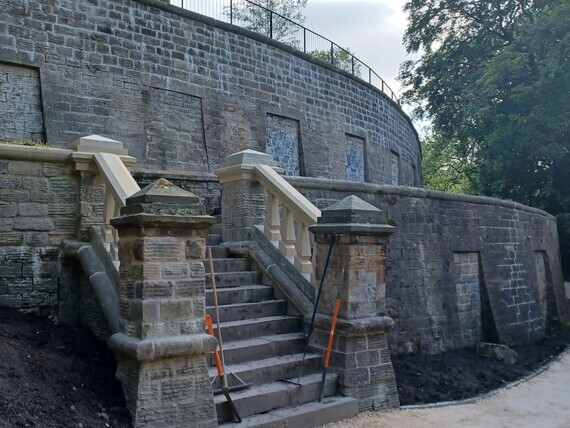 The Egyptian Steps, the Catacombs, Sheffield General Cemetery
