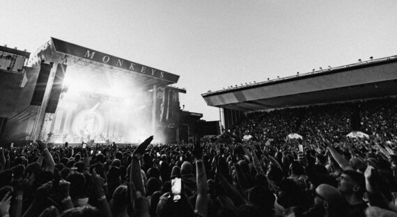 Arctic Monkeys live in Bristol - credit Lewis Evans