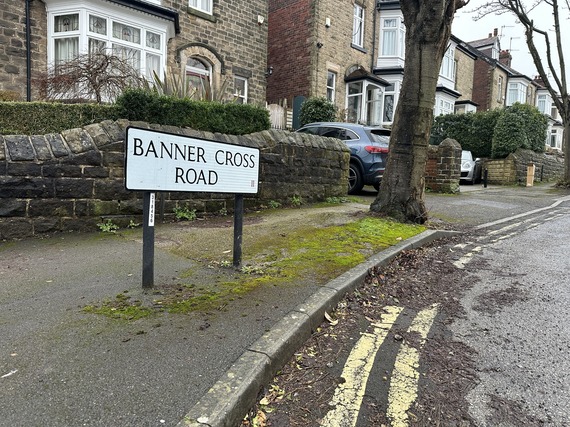 Banner Cross Road street sign 