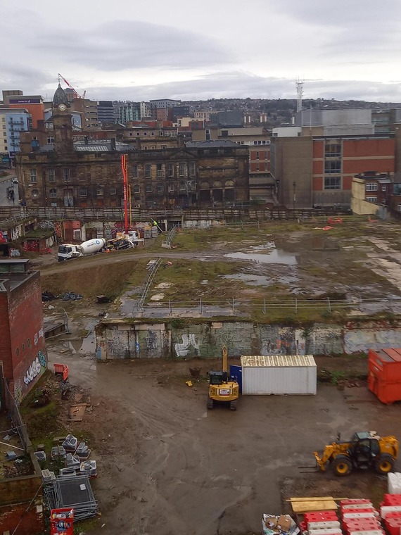 Aerial view of future events space