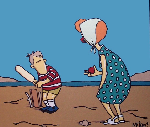 Beach Cricket Pete McKee