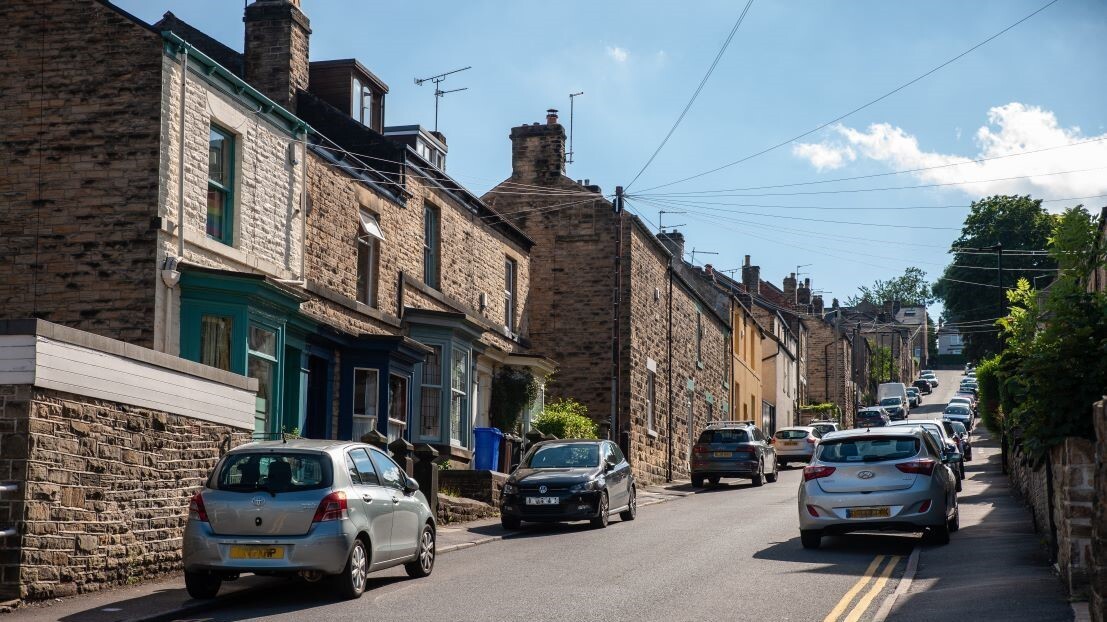 A row of houses in Walkley