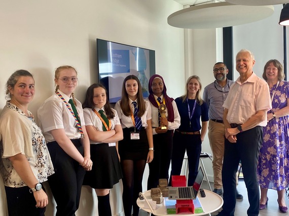 Winning team from Sheffield Springs Academy