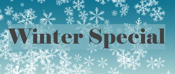 Snowflakes with the wording Winter Special