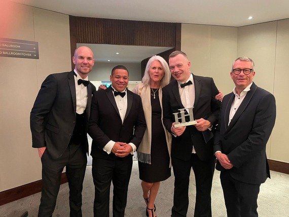 Keltbray and SCC pose for a photo with the Highway Heroes Award