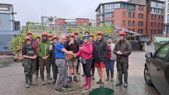 SPRT and others gather together to celebrate the 10.000th guest