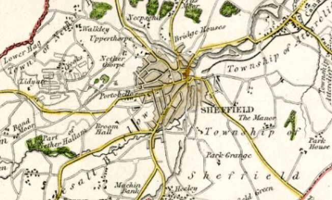 archive map of Sheffield