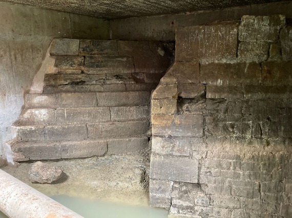Sheffield Castle's gatehouse protected inside a concrete chamber